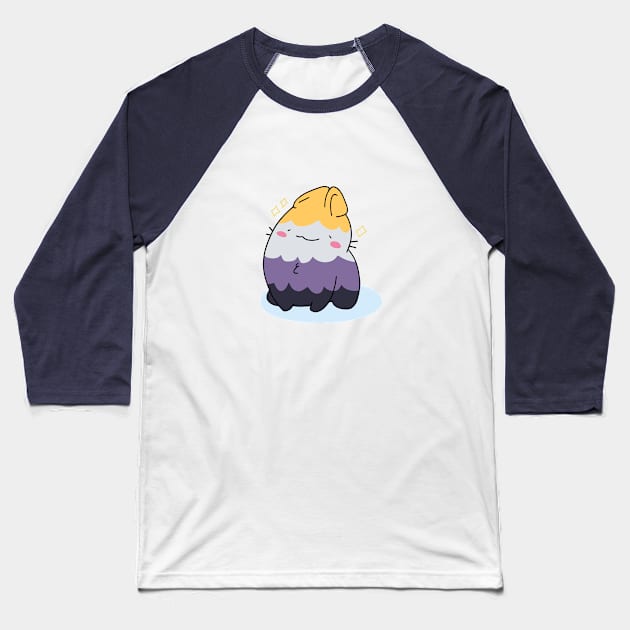 Non-binary bunny Baseball T-Shirt by Sidhe Crafts